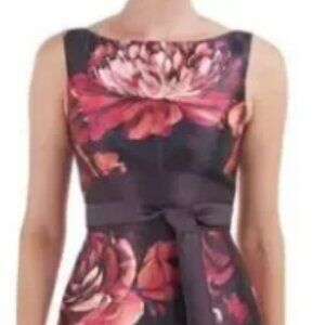 Kay Unger Carina Column floral gown 14